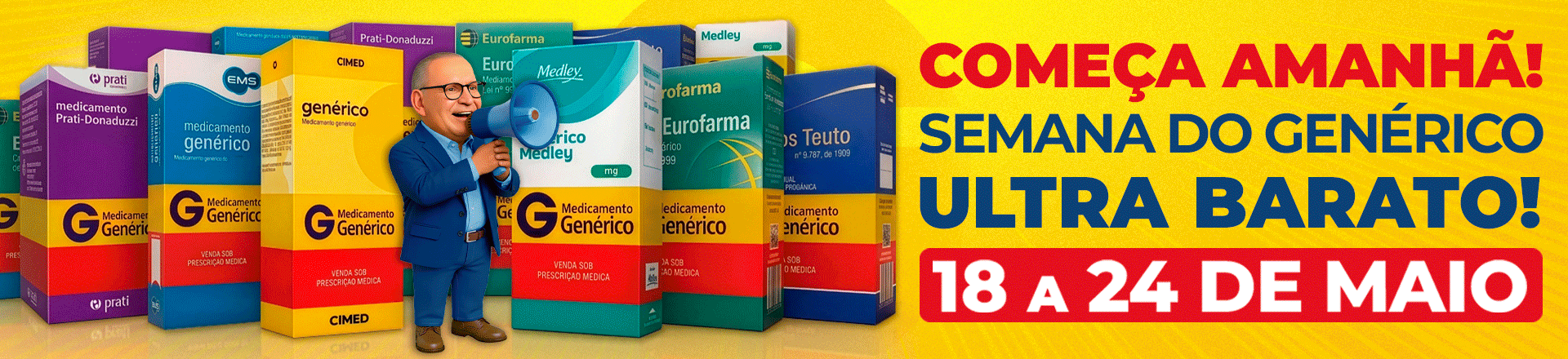 É AMANHA Genérico Ultra Barato Maio/2026