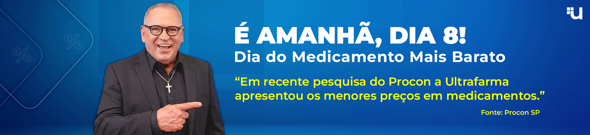 É AMANHÃ - DIA 08 AGOSTO/26