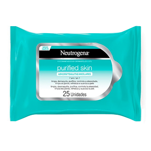 Lenço Umedecido Neutrogena Micelar Purified Skin 7 Em 1 25 Unidades