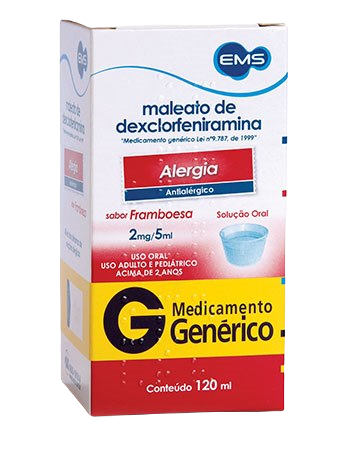 DEXCLORFENIRAMINA XAROPE 120ML - EMS - GENÉRICO