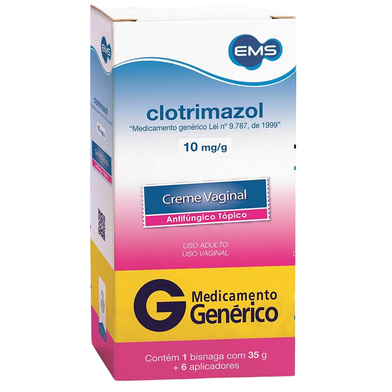 CLOTRIMAZOL CREME VAGINAL 35G + 6 APLICADORES - EMS - GENÉRICO