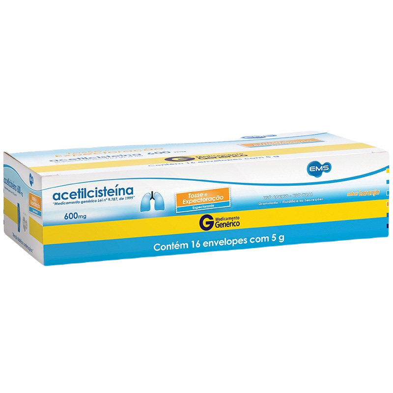 ACETILCISTEÍNA 600MG 16 ENVELOPES - EMS - GENÉRICO