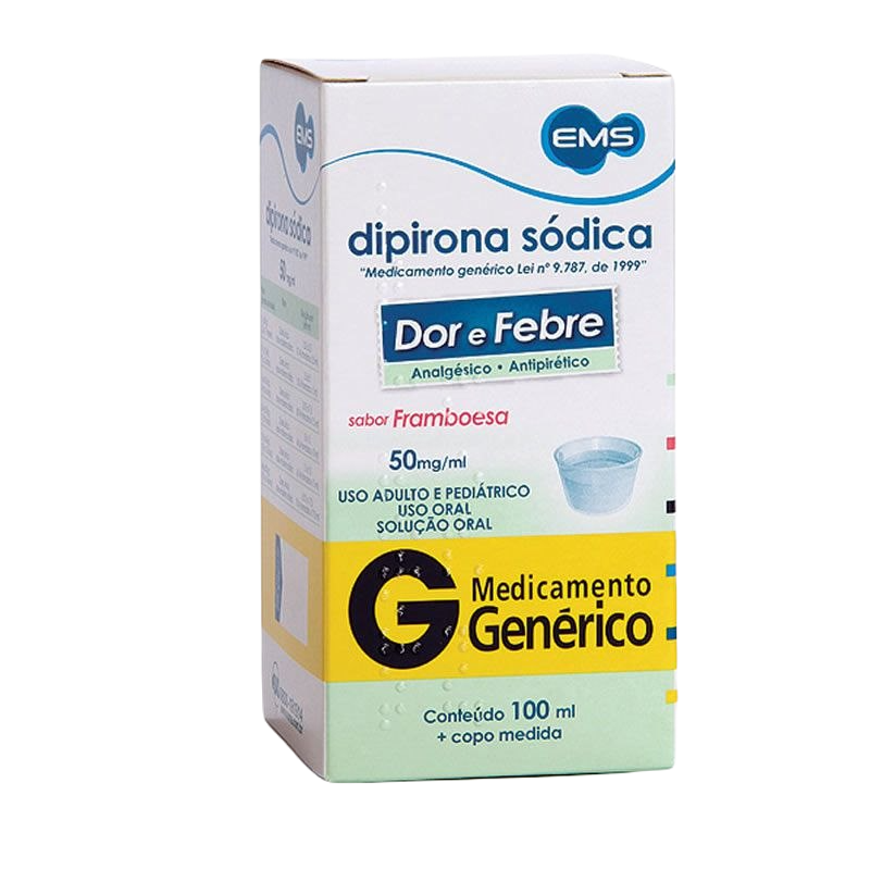 DIPIRONA SOLUÇÃO ORAL 100ML - EMS - GENÉRICO