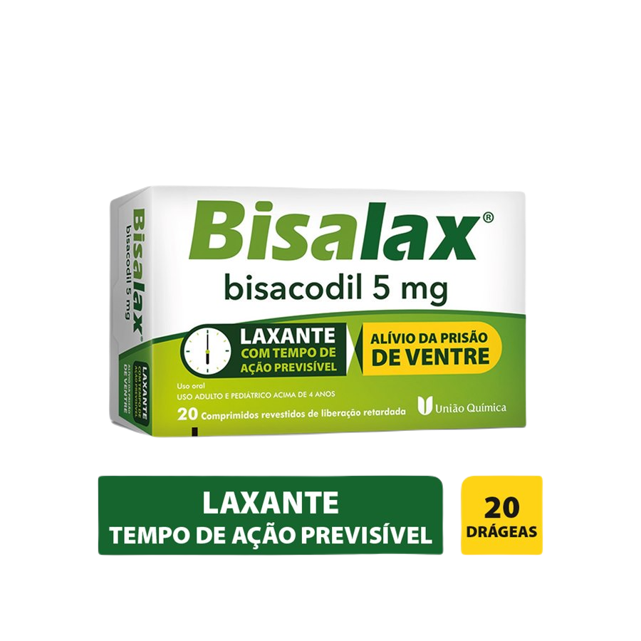 BISACODIL - BISALAX 5MG 20 DRÁGEAS