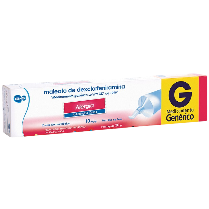 DEXCLORFENIRAMINA CREME 30G - EMS - GENÉRICO