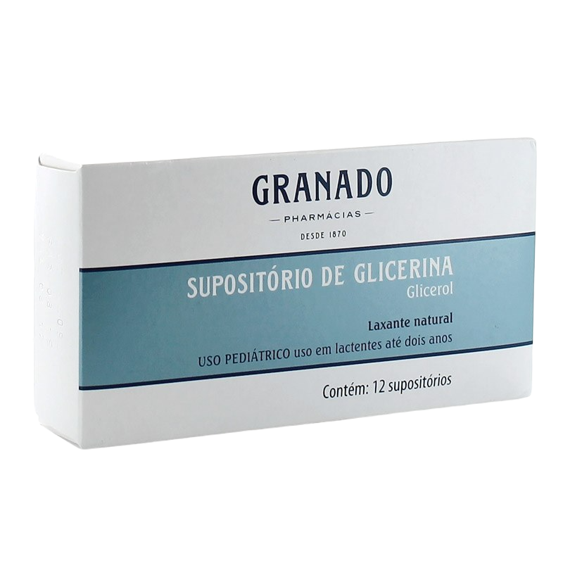 SUPOSITÓRIO DE GLICERINA GRANADO PARA LACTENTES 12 UNIDADES