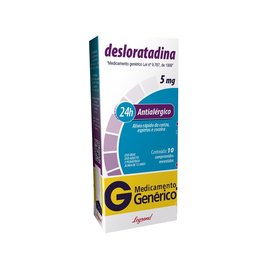 DESLORATADINA 5MG 10 COMPRIMIDOS - LEGRAND - GENÉRICO