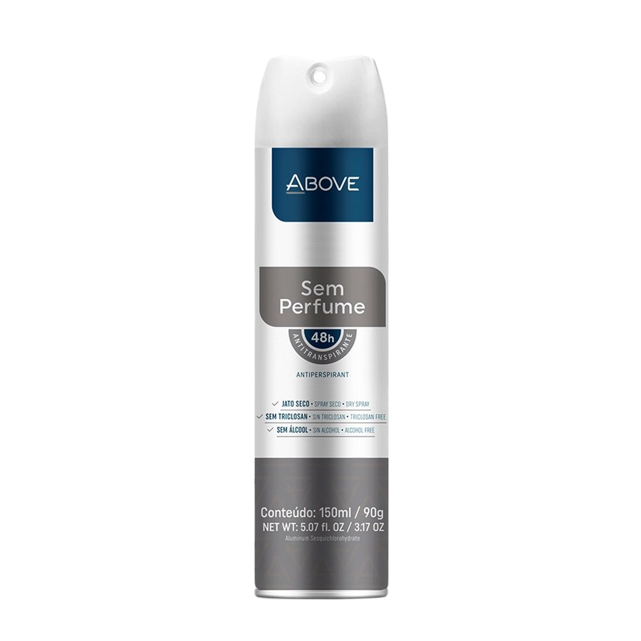 Kit 3 Produtos Above Shampoo Seco Desodorante Intimo e Zero