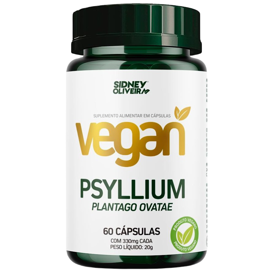 Psyllium Vegan  60 Cápsulas Sidney Oliveira