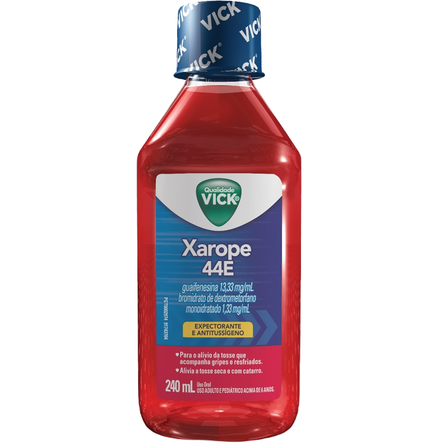 VICK 44E XAROPE 120ML (ADULTO E PEDIÁTRICO ACIMA DE 6 ANOS) - Ultrafarma