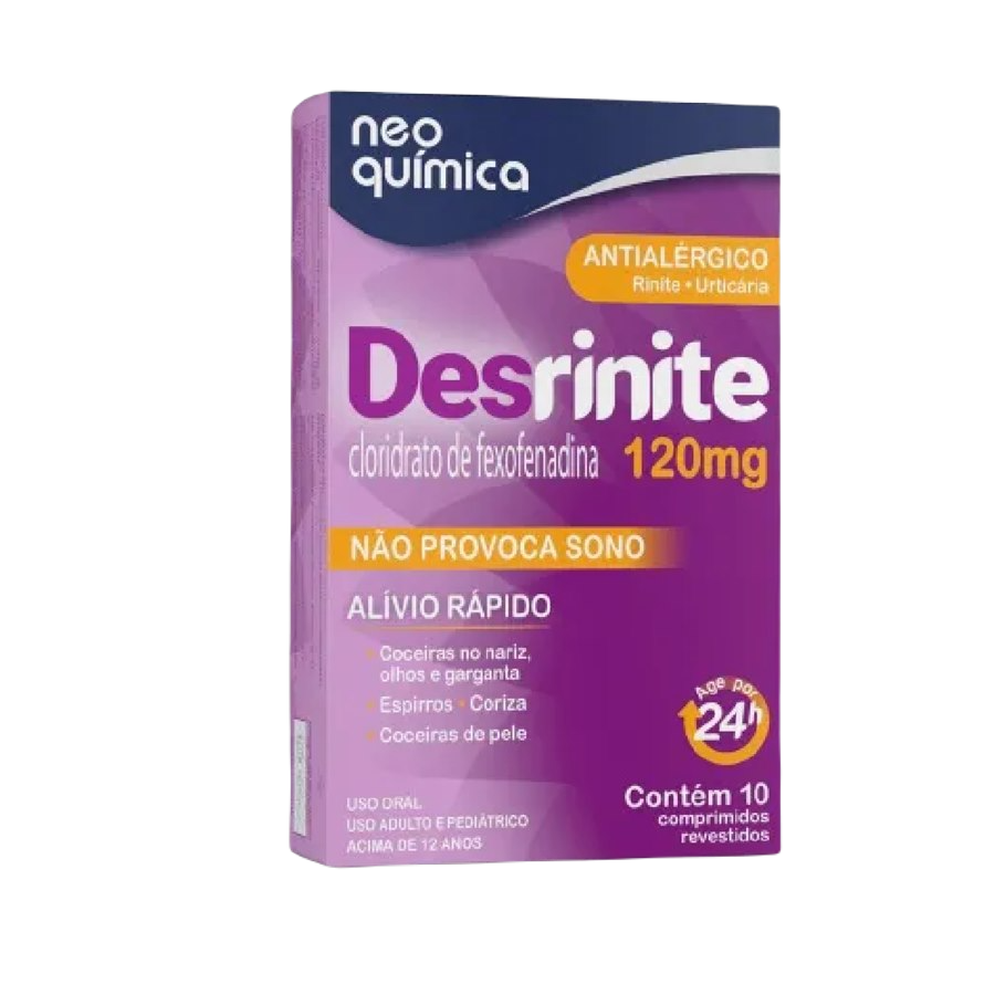 FEXOFENADINA DESRINITE 120MG 10 COMPRIMIDOS 