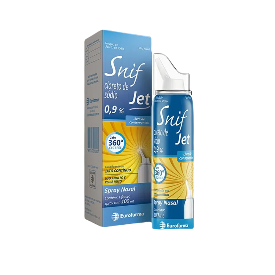 CLORETO SÓDIO SNIF JET 0,9% NASAL 100ML