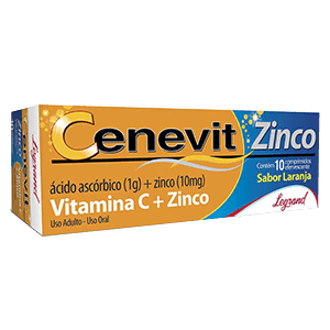 Vitamina C - Cenevit Zinco 1G 10 Comprimidos Efervescentes
