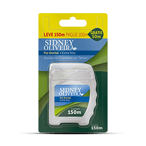 Fio Dental Classic Extra Fino Sidney Oliveira Leve 150 Pague 100 Metros