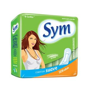 Absorvente Sym Normal Sem Abas 8 Unidades