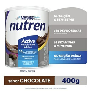 NUTREN ACTIVE SABOR CHOCOLATE 400G 