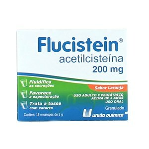 ACETILCISTEÍNA - FLUCISTEIN 200MG 15 ENVELOPES