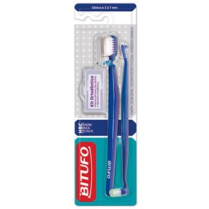Kit De Higiene Dental Cônico 1 Escova Dental 32 Macia + 1 Escova Intertufo + 6 Escovas Interdentais