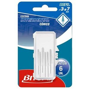 Escova Interdental Bitufo Conico Refil 6 Unidades