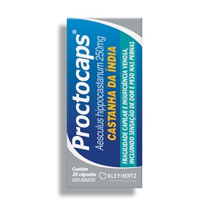 Castanha Da Índia - Proctocaps 250Mg 20 Cápsulas