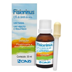 Cloreto De Sódio + Benzalcônio - Fisiorinus Solução Nasal 30Ml