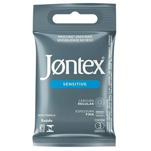 Preservativo Jontex Sensitive Com 3 Unidades