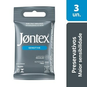 Preservativo Jontex Sensitive - 3 Unidades