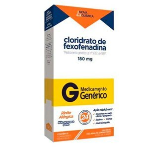 Fexofenadina 180Mg 10 Comprimidos - Nova Química - Genérico 