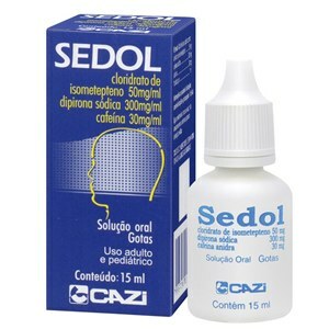 DIPIRONA+ISOMETEPTENO+CAFEÍNA - SEDOL GOTAS 15ML