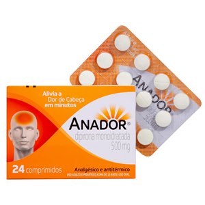 Dipirona - Anador 500Mg 24 Comprimidos