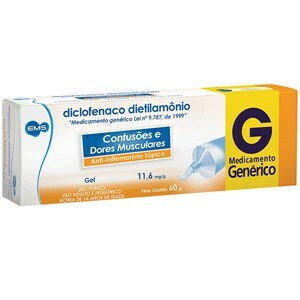 DICLOFENACO DIETILAMÔNIO GEL 60G - EMS - GENÉRICO