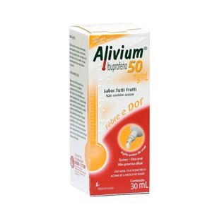 Alivium Gotas 50Mg/Ml Adulto E Pediátrico Tutti-Frutti 30Ml - Sem Açúcar