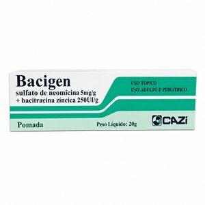 Neomicina + Bacitracina - Bacigen Pomada 20G