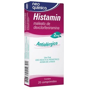 DEXCLORFENIRAMINA - HISTAMIN 2MG 20 COMPRIMIDOS