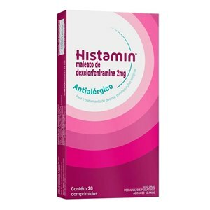 DEXCLORFENIRAMINA - HISTAMIN 2MG 20 COMPRIMIDOS