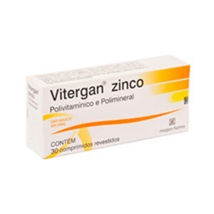 Vitergan Zinco 30 Comprimidos