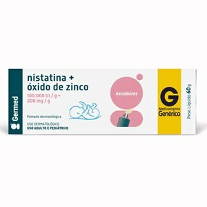 Nistatina + Óxido De Zinco Pomada 60G - Germed Genérico (Dermodex)