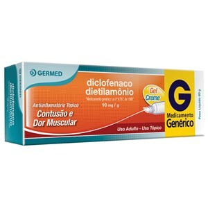 DICLOFENACO DIETILAMÔNIO GEL 60G - GERMED - GENÉRICO