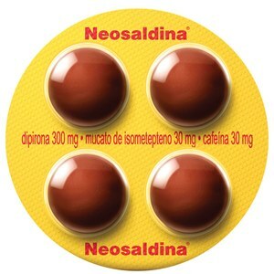 DIPIRONA+ISOMETEPTENO+CAFEÍNA - NEOSALDINA 4 DRÁGEAS 