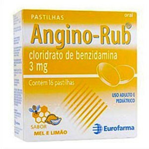 Angino Rub Mel E Limão 16 Pastilhas