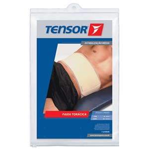 Faixa Torácica Tensor 25Cm Cor Bege Tamanho P/M
