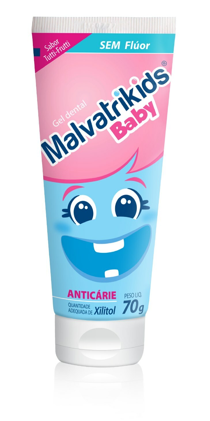 Creme Dental Infantil Sem Fluor Malvatrikids Baby 70g Ultrafarma