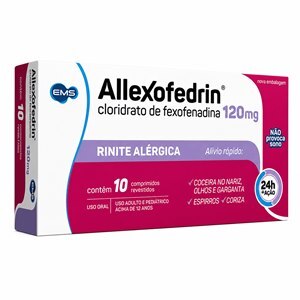 Allexofedrin Fexofenadina 120mg 10 Comprimidos