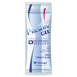 Gel Lubrificante Íntimo Preserv 5 Sachês 5G