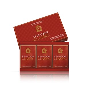 Sabonete Em Barra Senador Classic 130G - 3 Unidades
