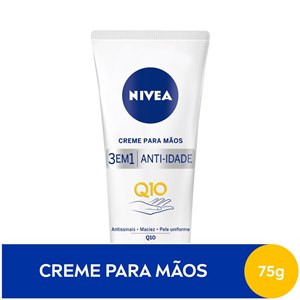 Creme Para Mãos Nivea Anti-Idade 3 Em 1 75G