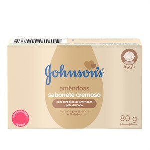Sabonete Em Barra Infantil Johnson's Baby Óleo De Amêndoas 80G