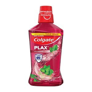 ENXAGUATÓRIO BUCAL COLGATE PLAX CLASSIC LEVE 500ML PAGUE 350ML