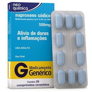 Naproxeno 550Mg 20 Comprimidos - Neo Química - Genérico