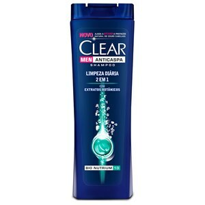Shampoo Clear Men Anticaspa Limpeza Diária 2 Em 1 200Ml